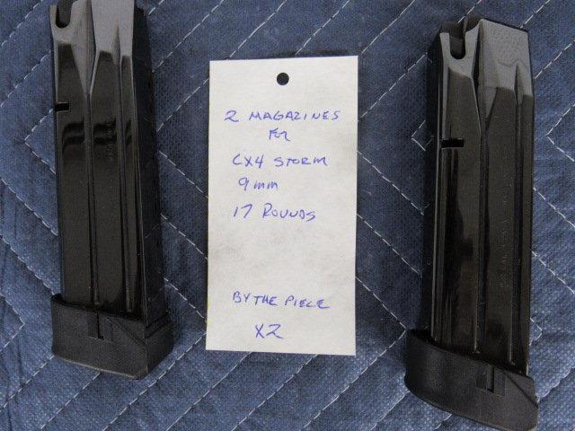 2x 9mm beretta mags 17rds. fits cx4 storm. times the money.
