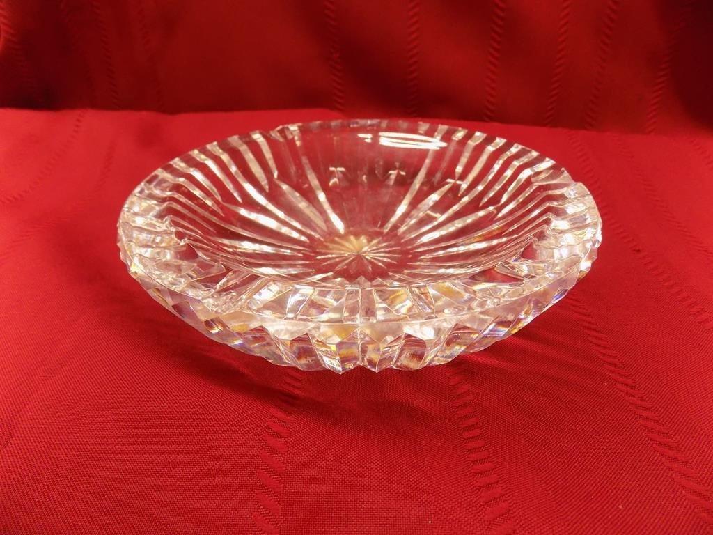 Waterford Crystal ashtray 7" dia x 1 3/4" high