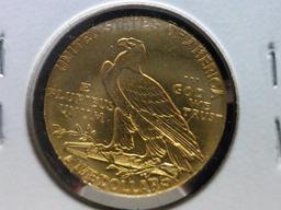 A2  AU  Gold Five Dollar 1914 Indian