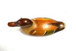 HAND CARVED GREEN WING TEAL MASON STYLE REPLICA DECOY IN EXCELLENT CONDITION