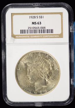 1928-S Peace Dollar NGC MS-63