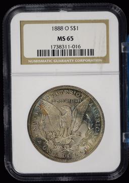 1888-O Morgan Dollar NGC MS-65