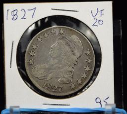 1827 Bust Half Dollar VF