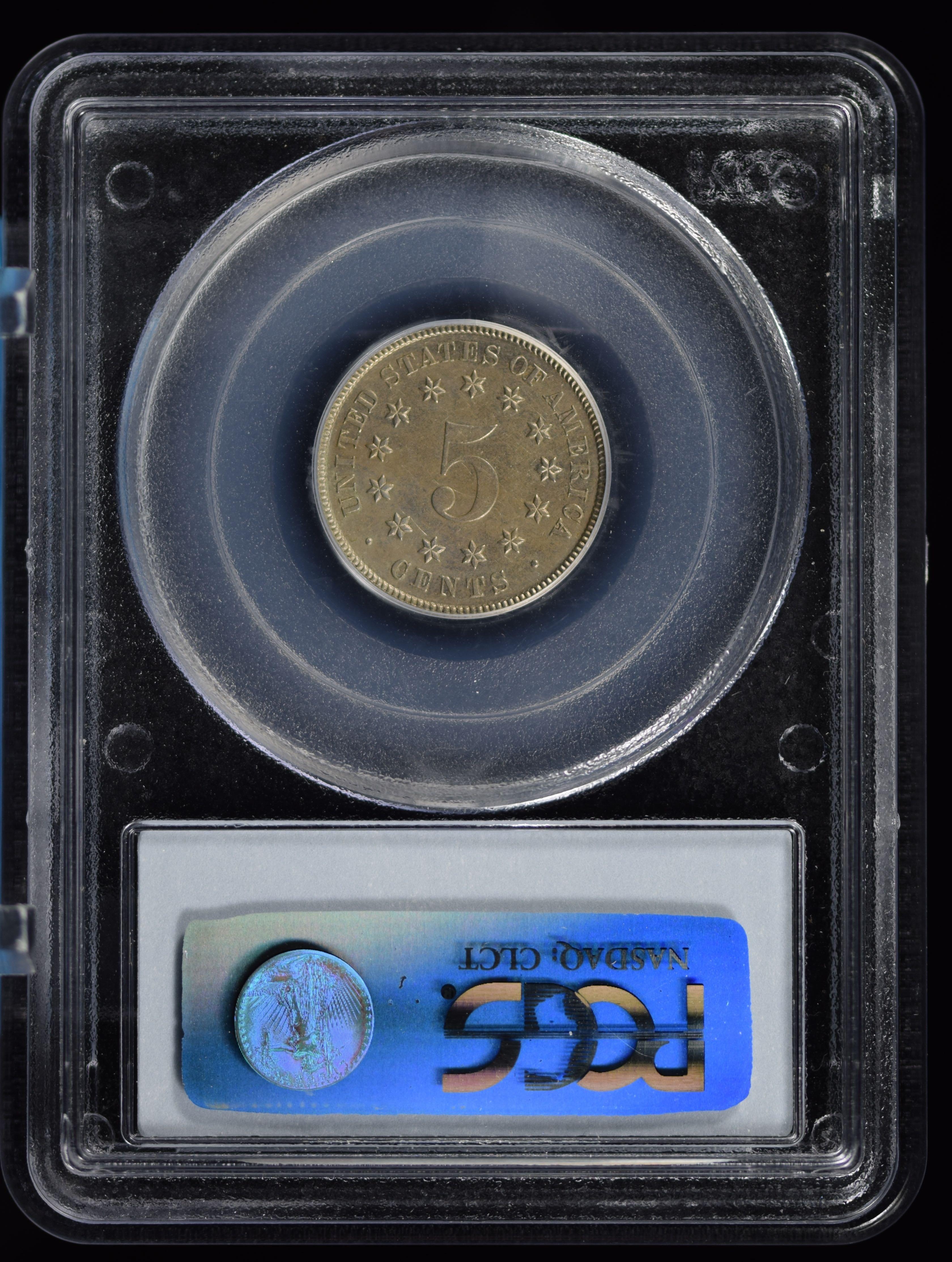 1883 Shield Five Cent PCGS AU-58