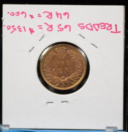 1879 Indian Head Cent GEM BU Red