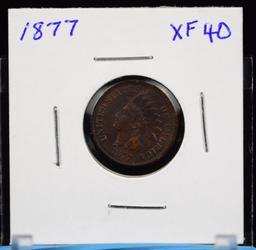 1877 Indian Head Cent EF Plus