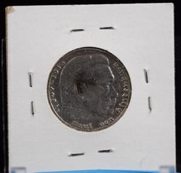 1939A Silver 2 Marks Nazi Germany