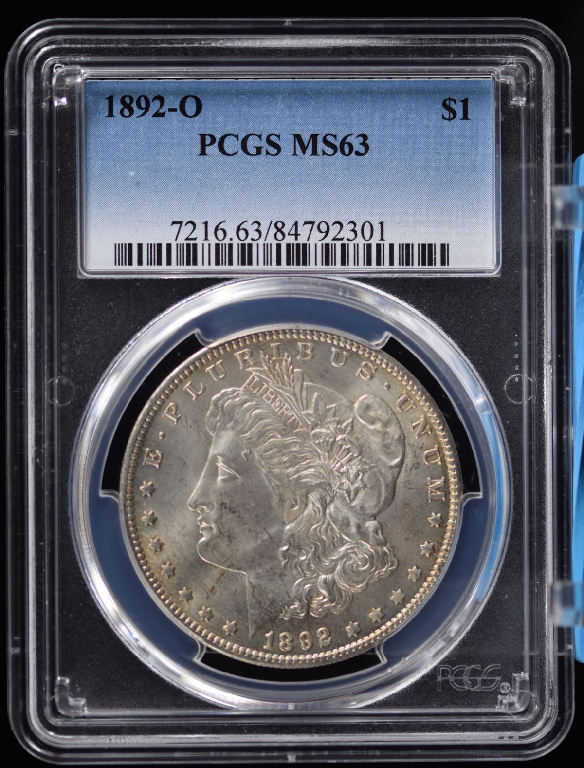 1892-O Morgan Dollar PCGS MS-63