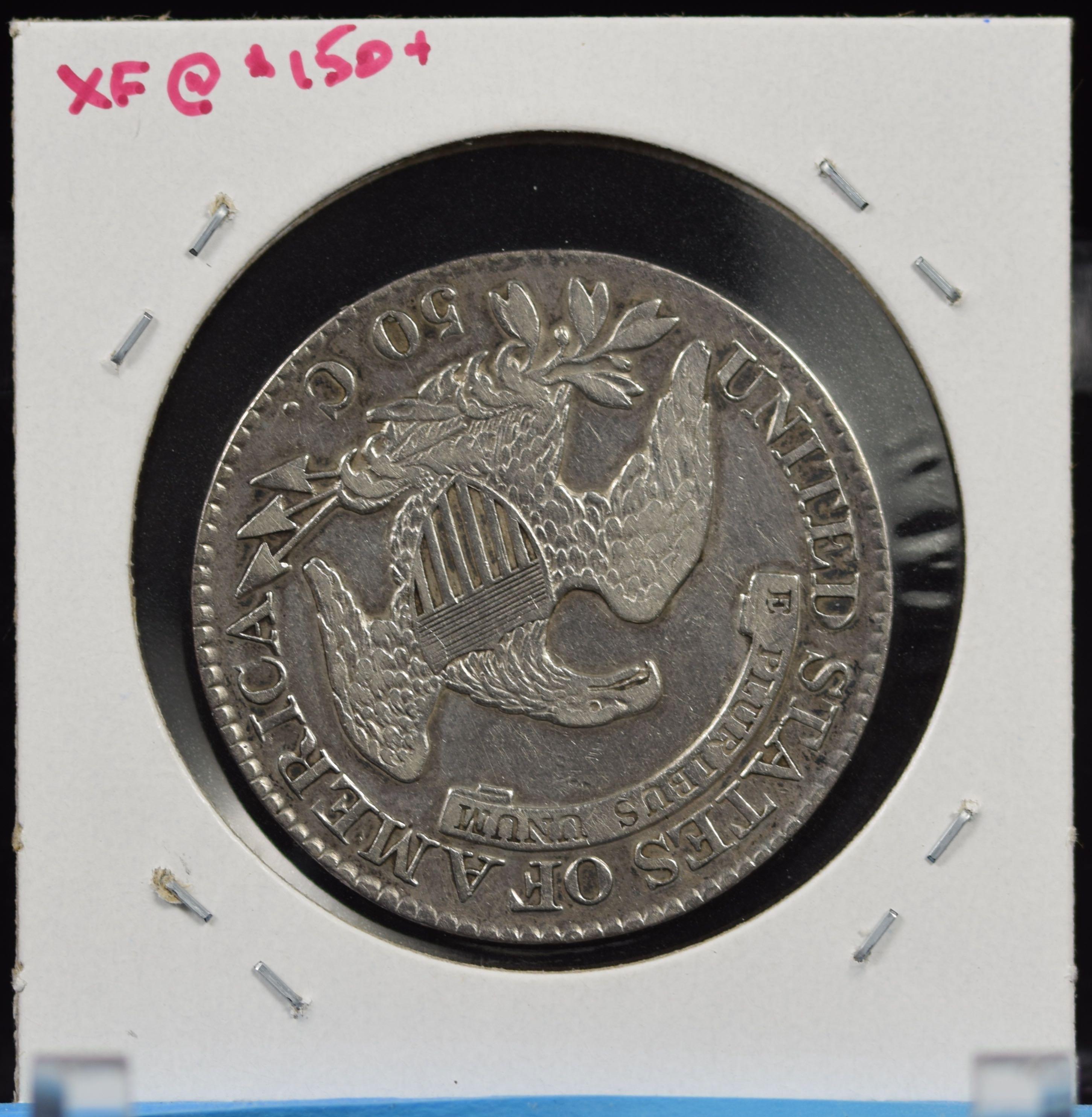 1825 Bust Half Dollar XF Plus Scarce R-3