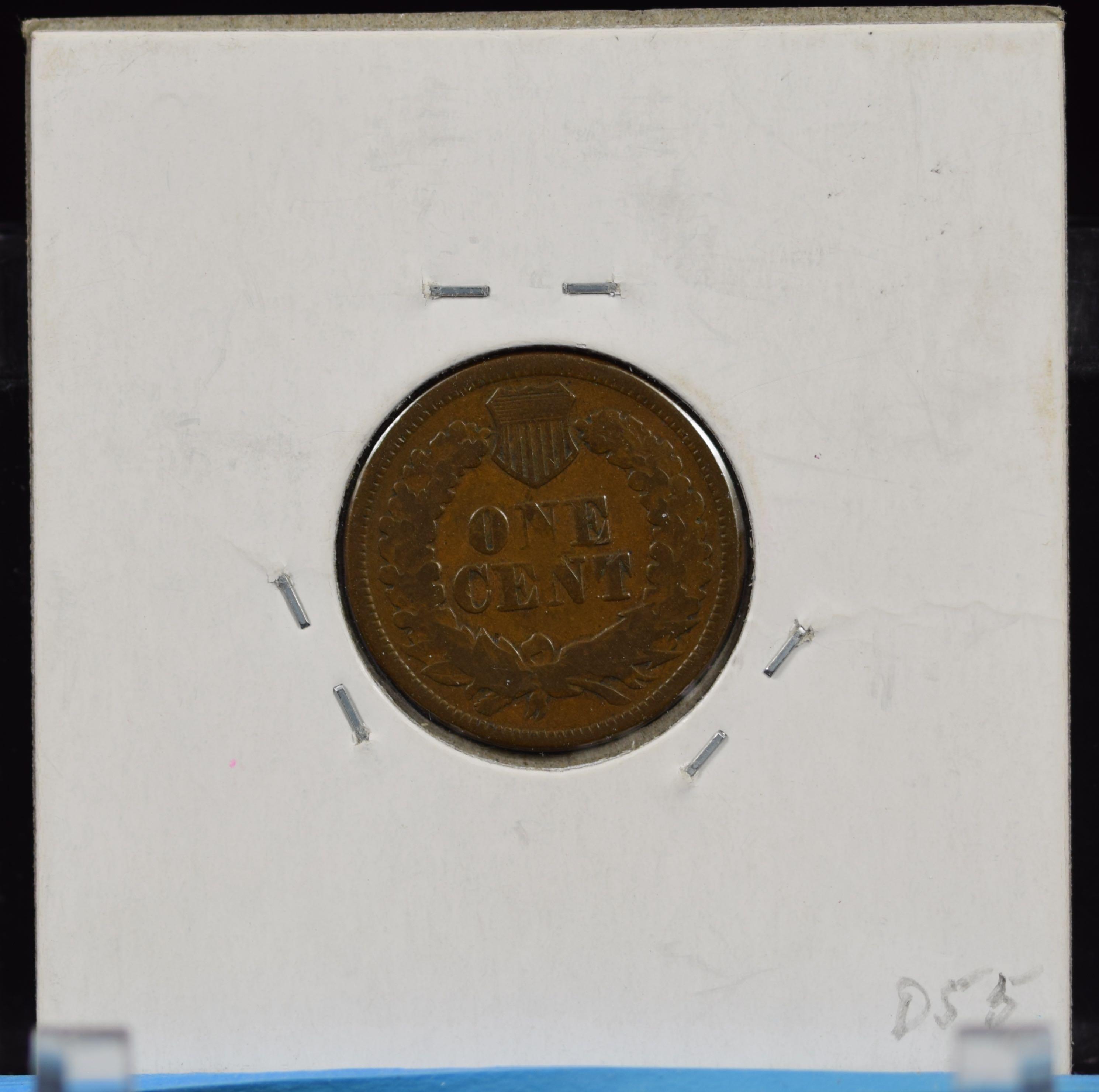 1877 Indian Head Cent Fine Plus Key Date