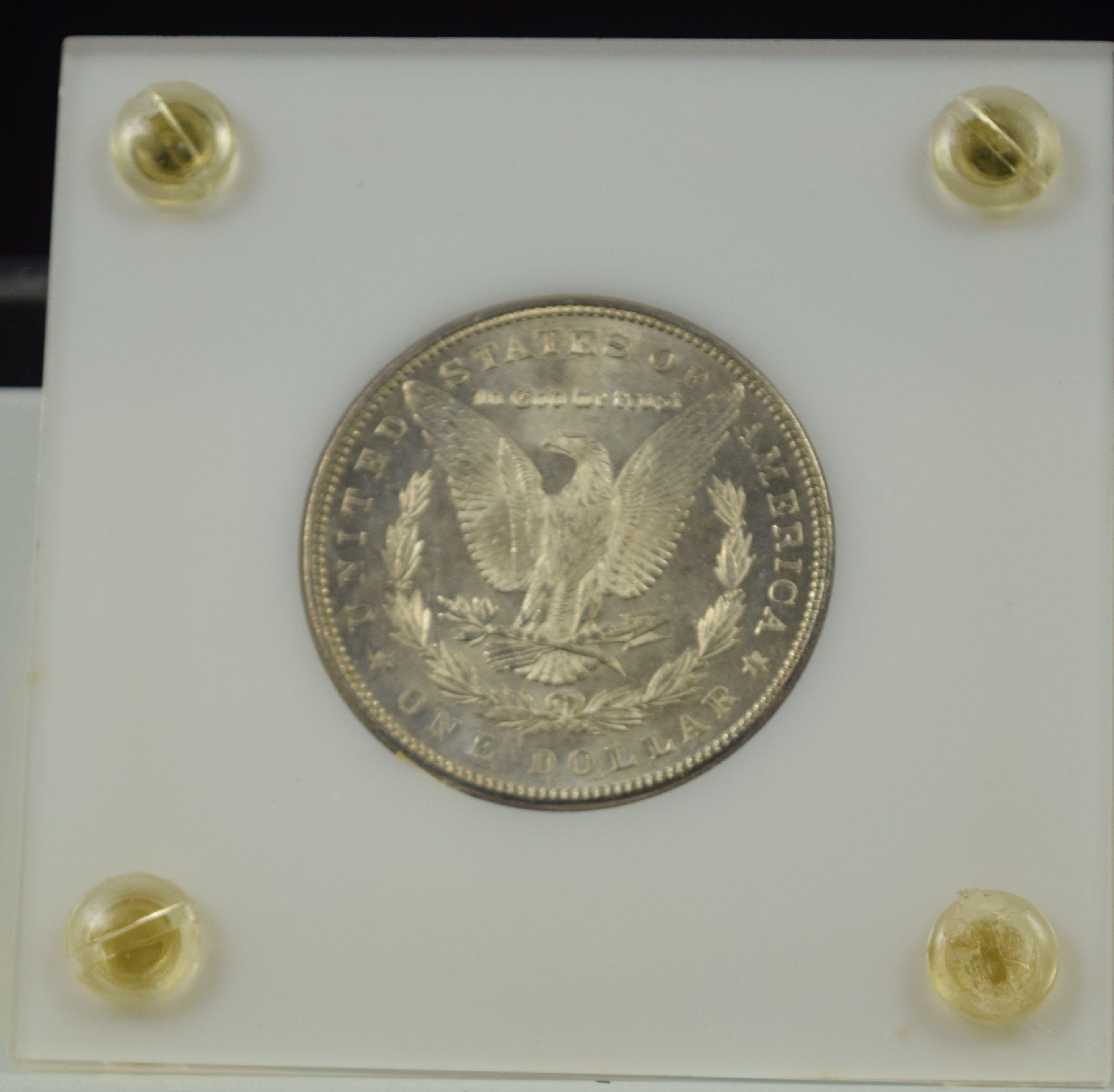 1898 Morgan Dollar White Plastic Holder