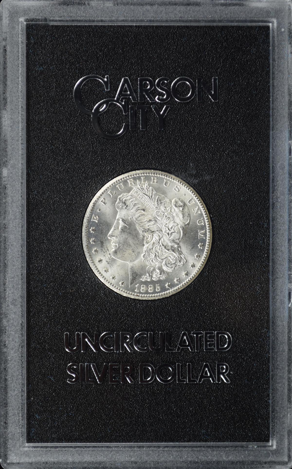 1885-CC Morgan Dollar GSA w/ Cert