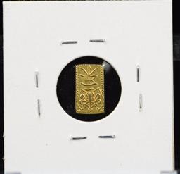 1832-1858 2Shu Japan Gold Bar Samurai Epoch