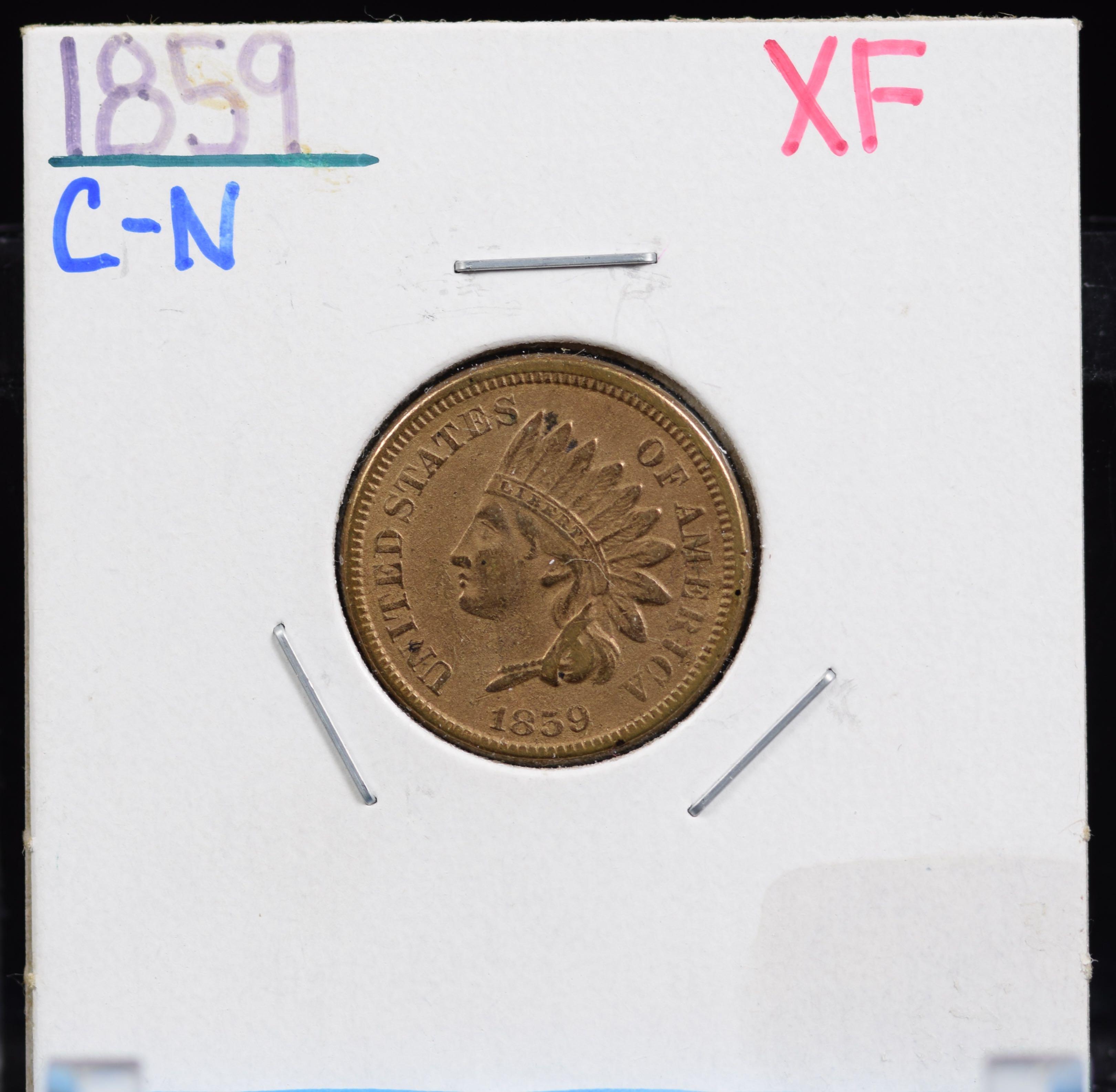 1859 CN Indian Head Cent XF