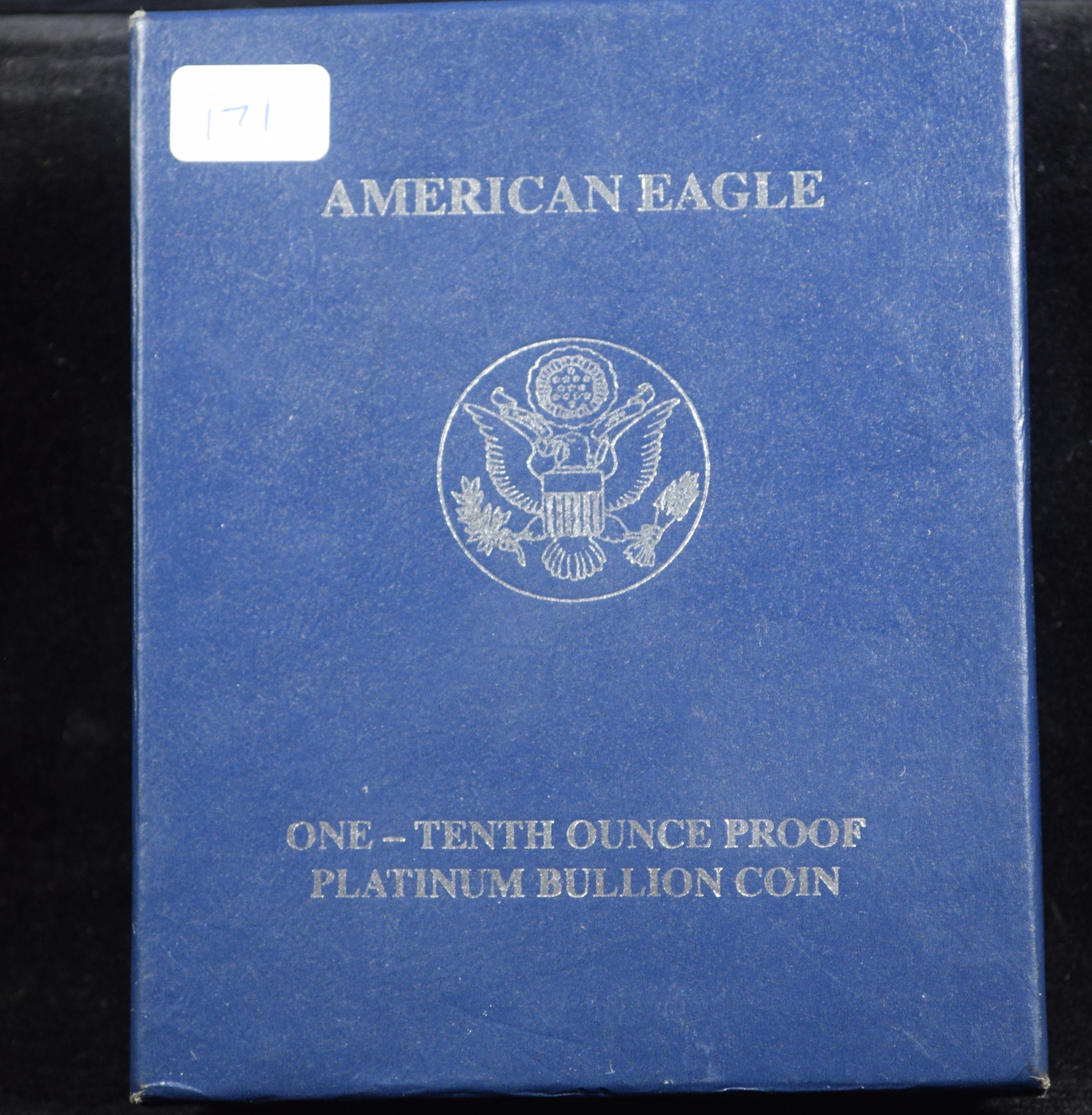 American Platinum Eagle 1/10 oz w/Box Proof