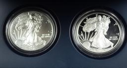 2016 American Silver Coin UNC & Proof 2 Coin Set Blue Box