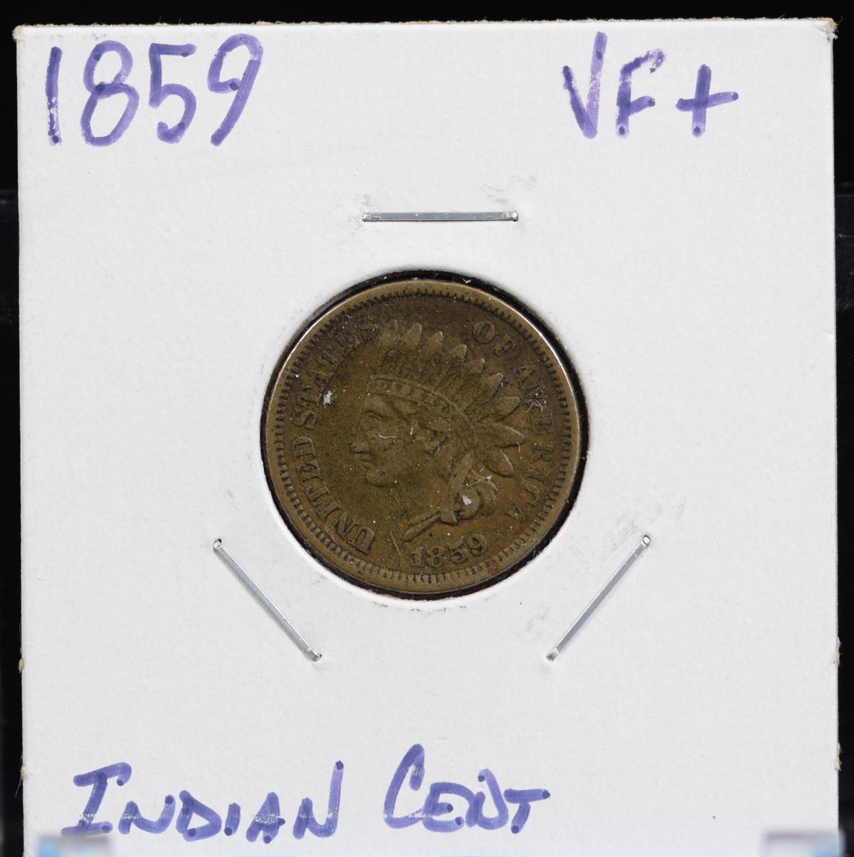 1859 Indian Head Cent VF Plus