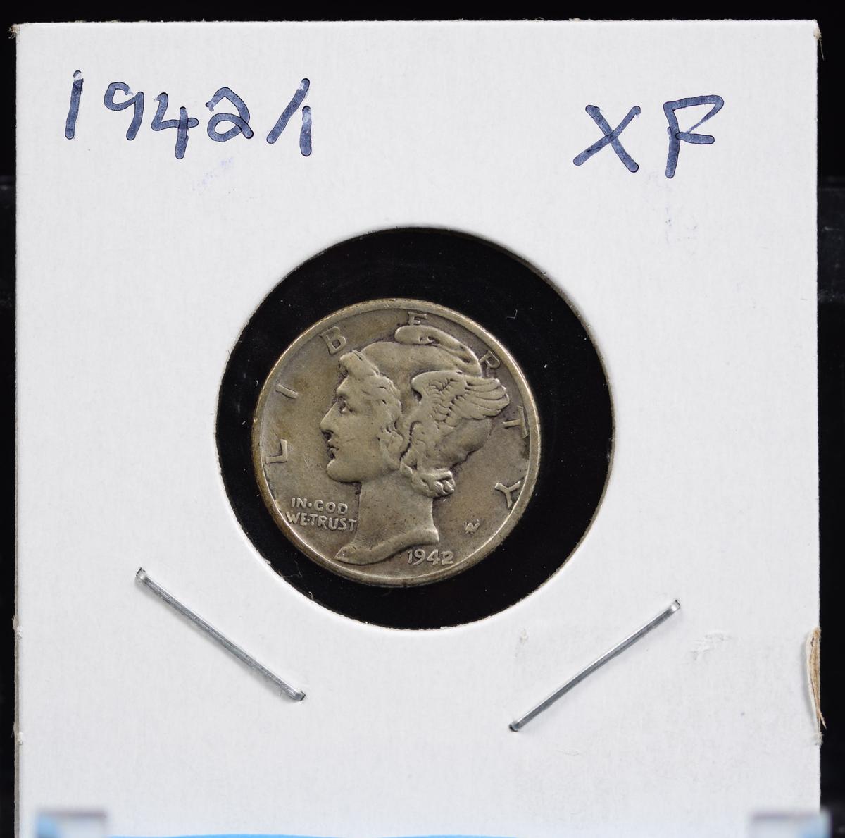 1942/1 Mercury Dime Nice XF