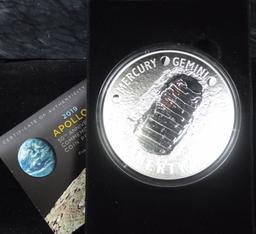 2019 Apollo 11 50th Annv. Commen 5oz Silver Dollar
