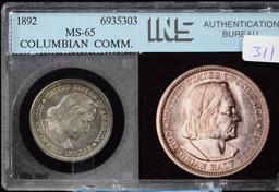 1892 Columbian Half Dollar Commen GEM UNC MS65