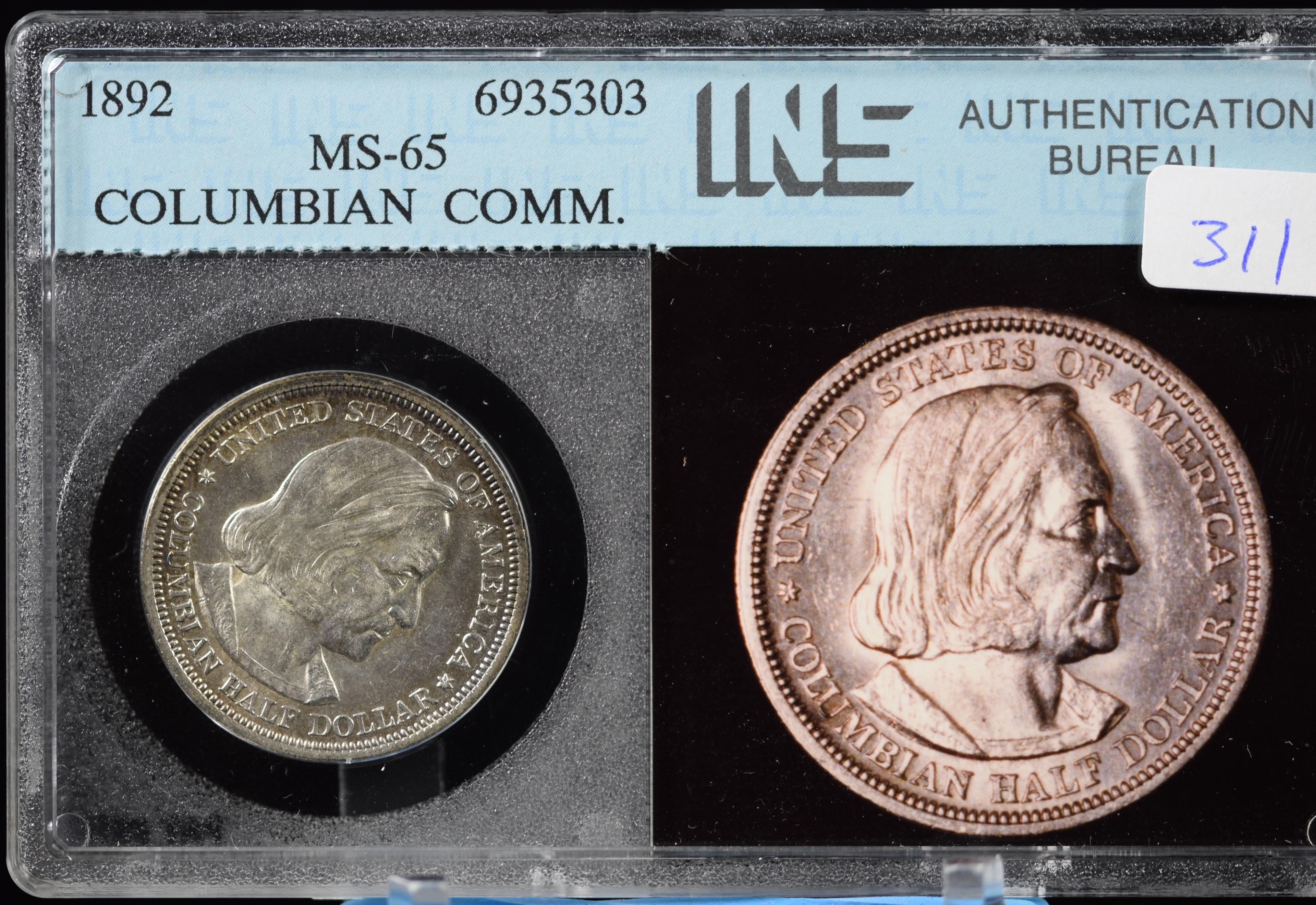 1892 Columbian Half Dollar Commen GEM UNC MS65