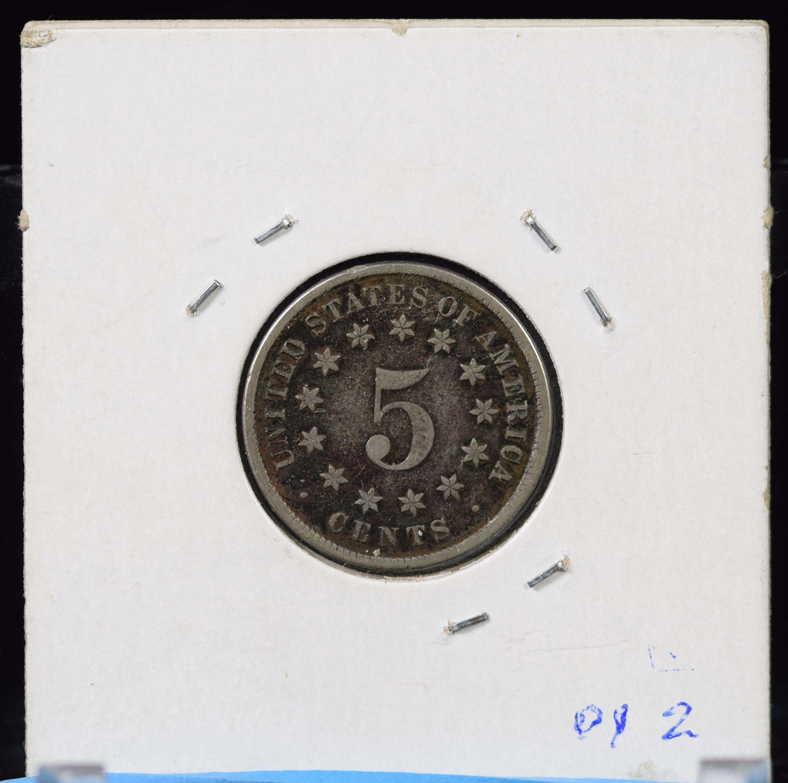 1883/2 Shield Nickel VF