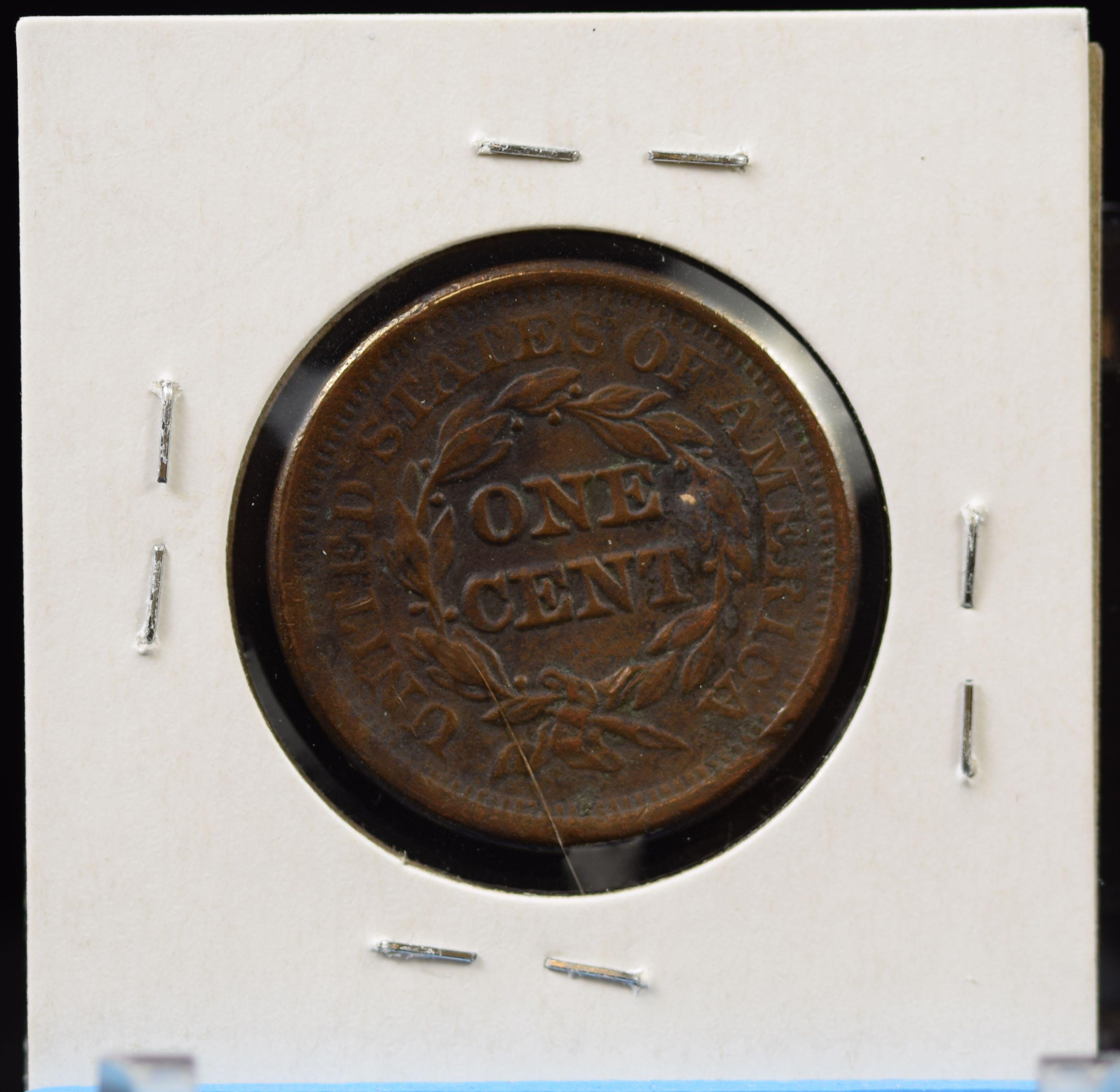 1851 Large Cent XF45