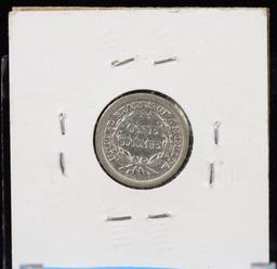 1841 Seated Dime XF/AU