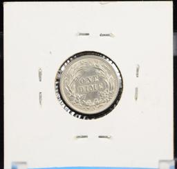 1906-D Barber Silver 90 Percent Silver Dime Choice Unc