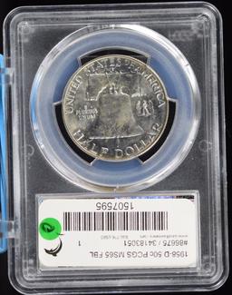 1958-D Franklin Half Dollar PCGS MS65 FBL