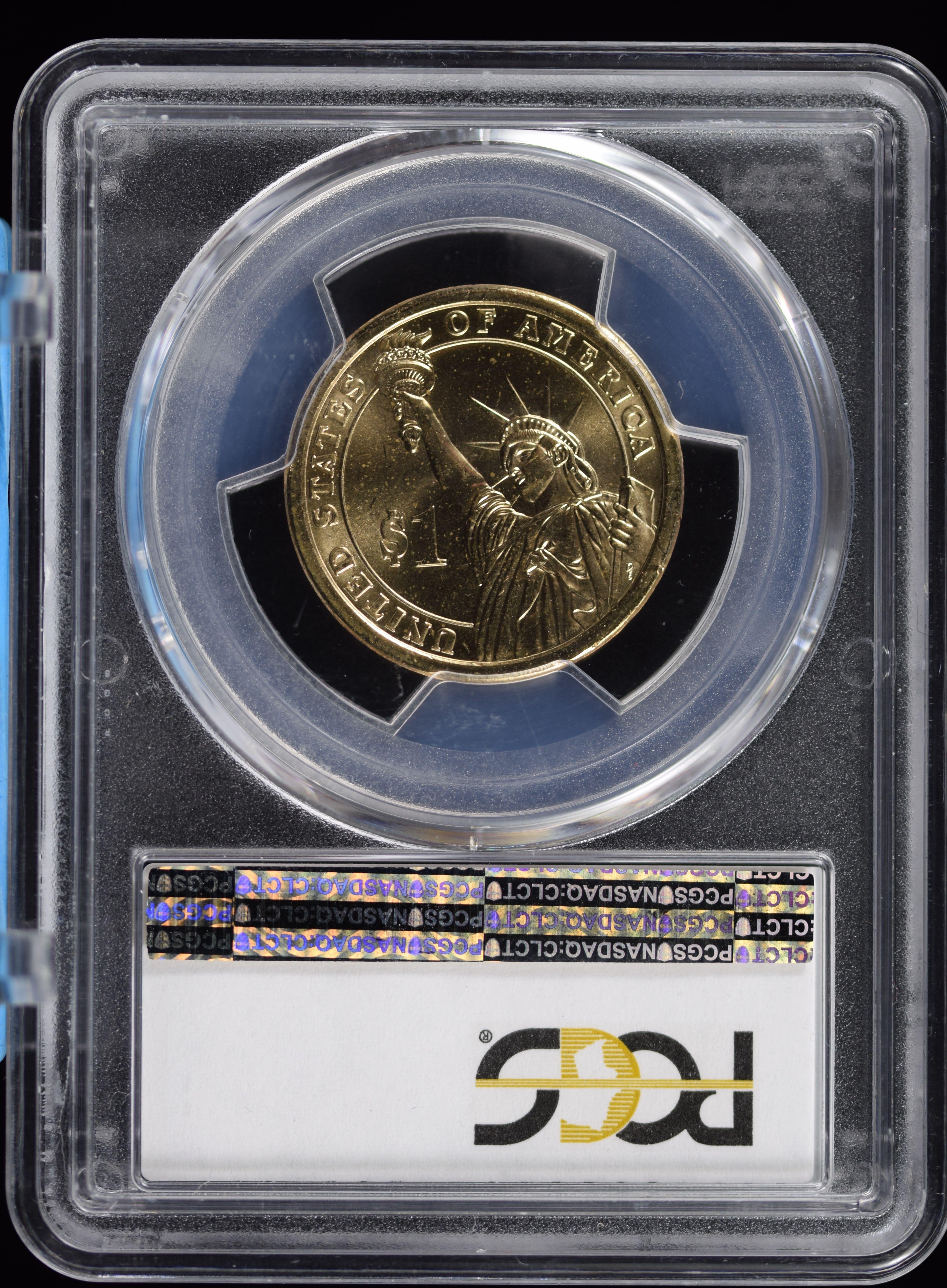 2009 $1 Taylor PCGS MS-66 Missing Edge Letters ERROR