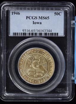 1946 Iowa Commen Half Dollar PCGS MS-65