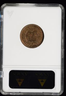 1896 Indian Head Cent ANACS MS63 RB