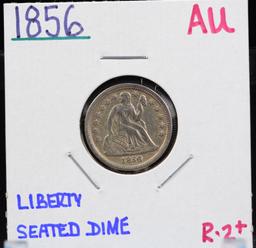 1856 Seated Dime AU