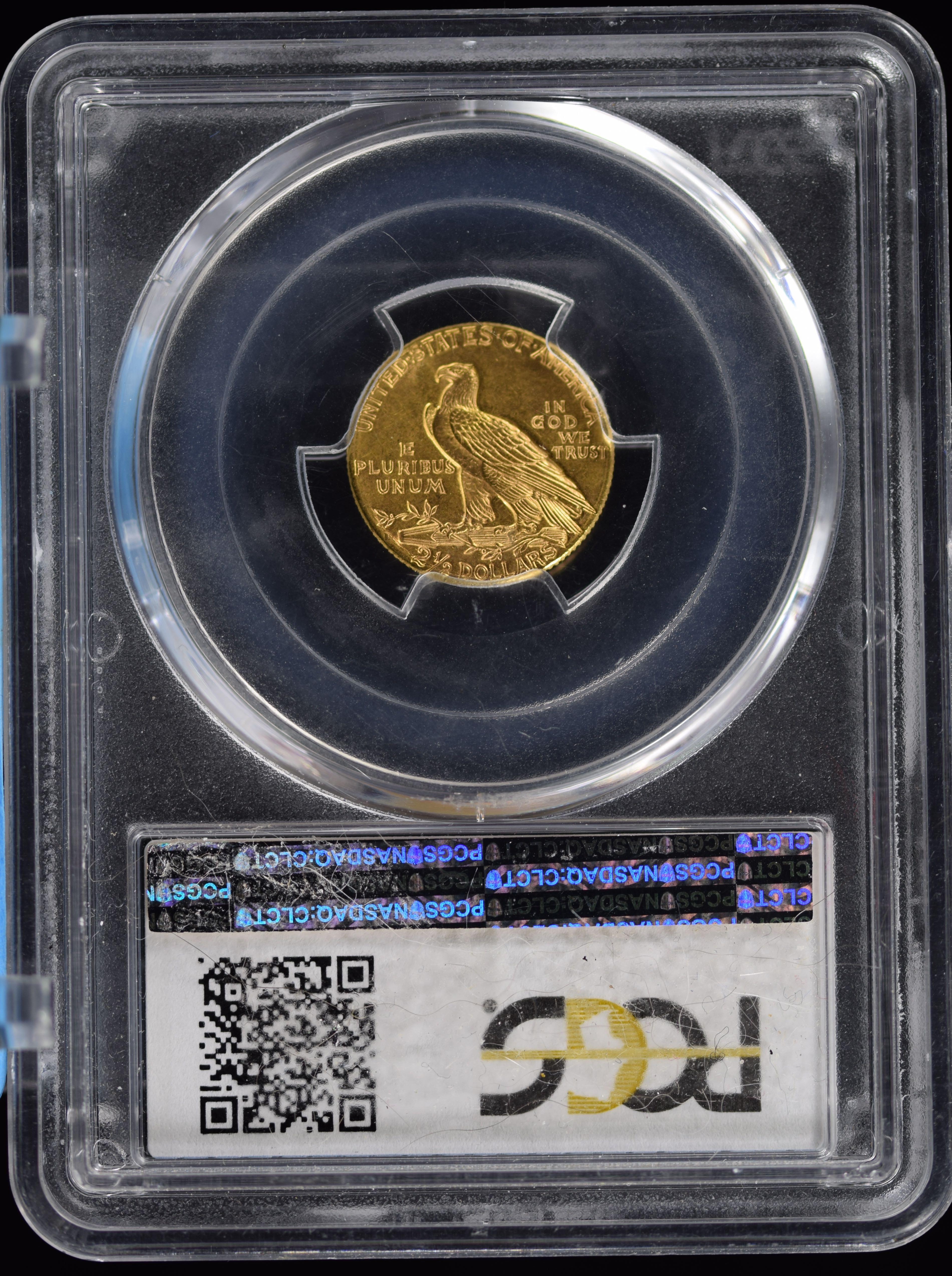 1925-D $2.5 Gold Indian Head PCGS MS-63