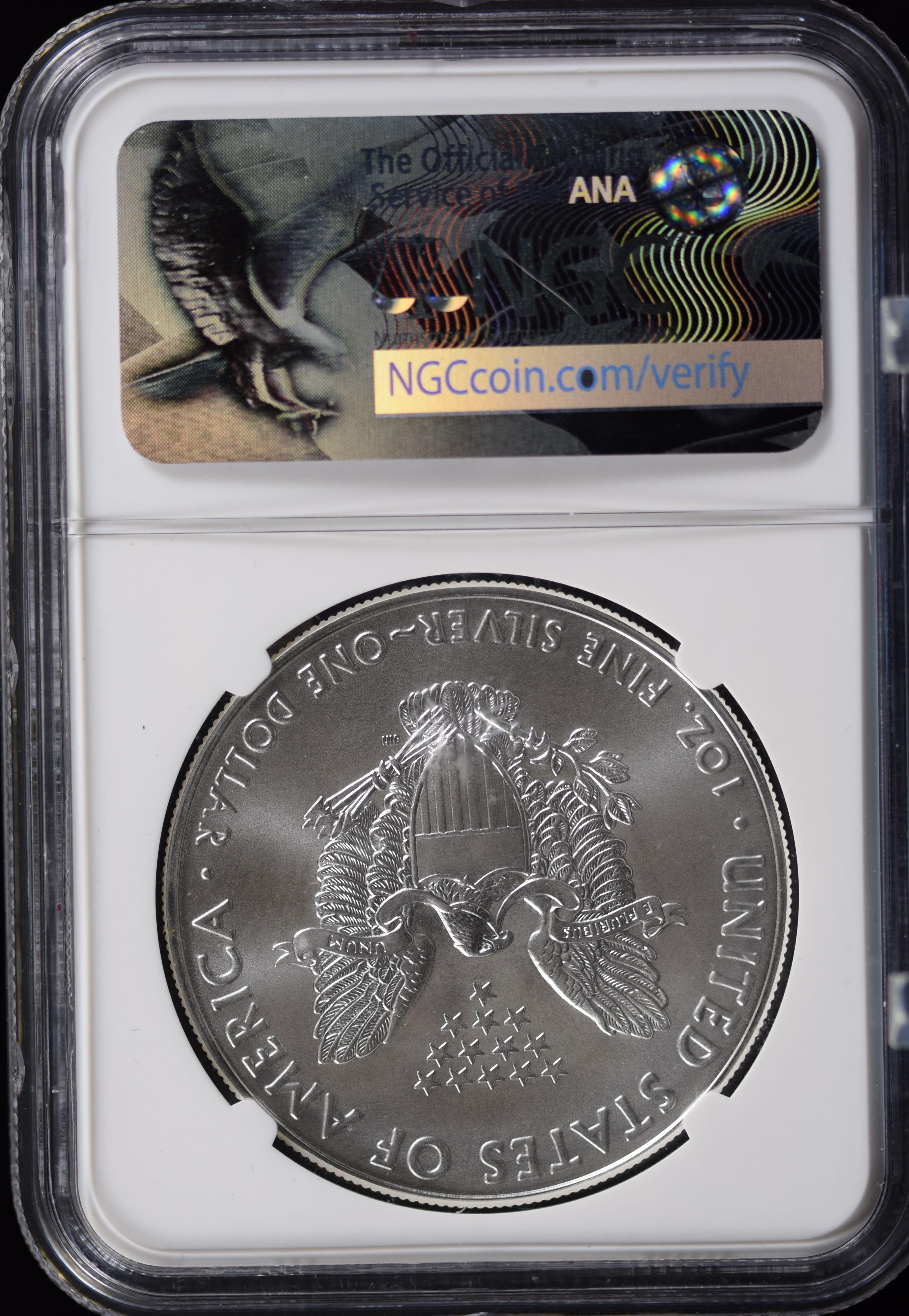 2017 American Silver Eagle Early Releases NGC Perfect MS 70