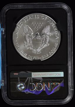 2018 American Silver Eagle NGC MS-70 1st Signed Jonas