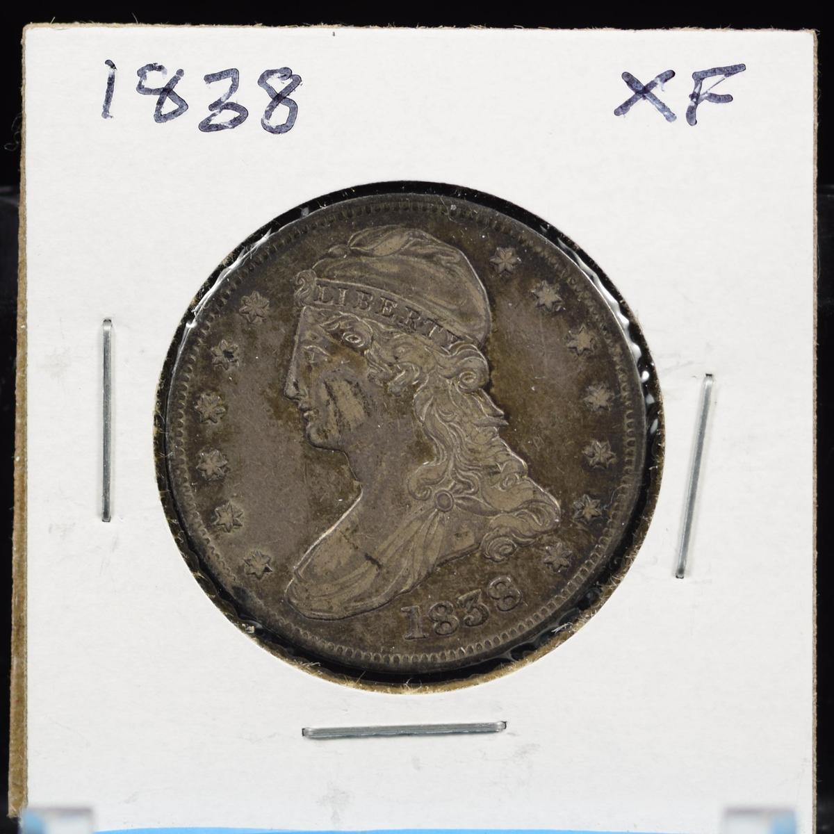 1838 Bust Half Dollar XF