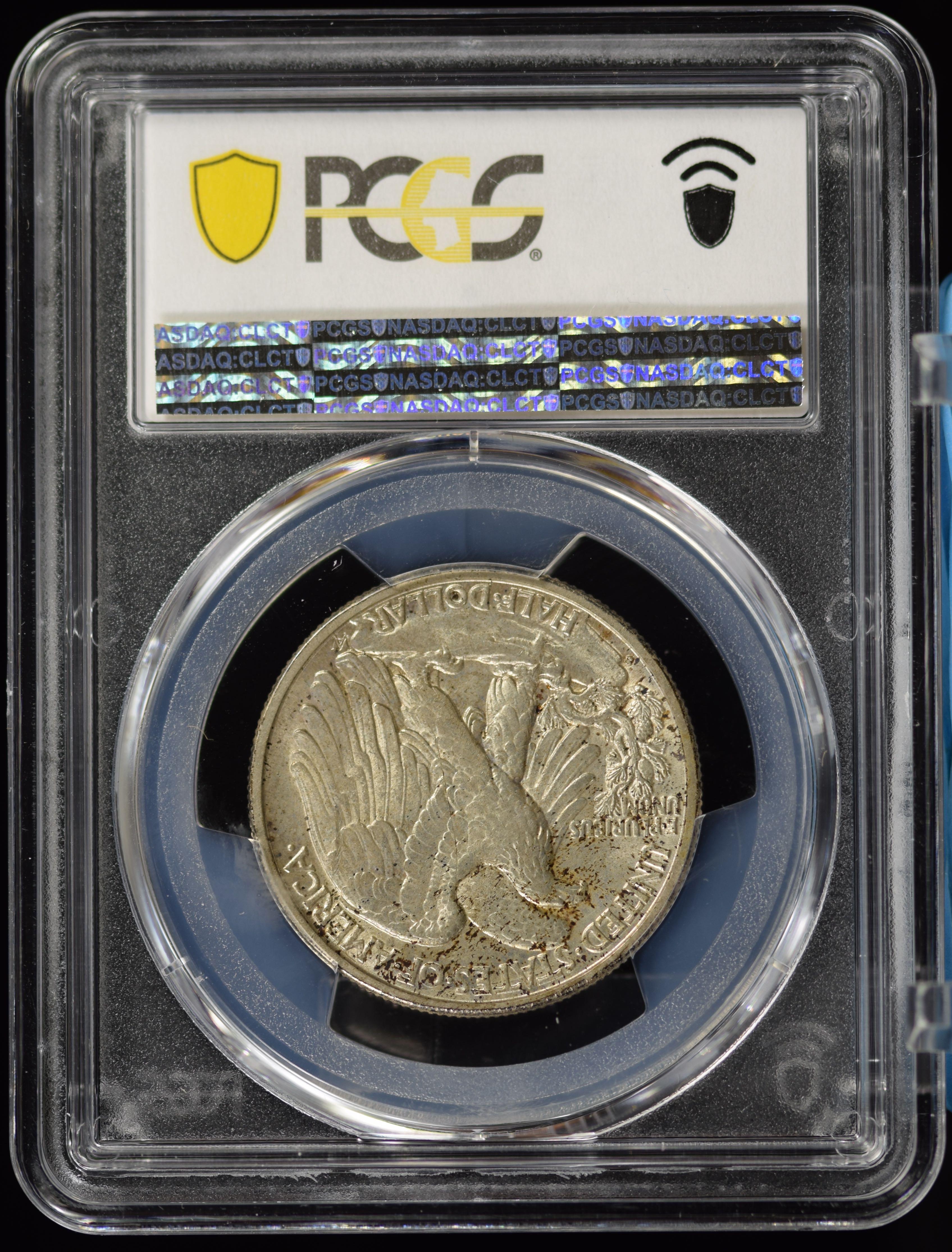 1927-S Walking Half Dollar PCGS AU-58