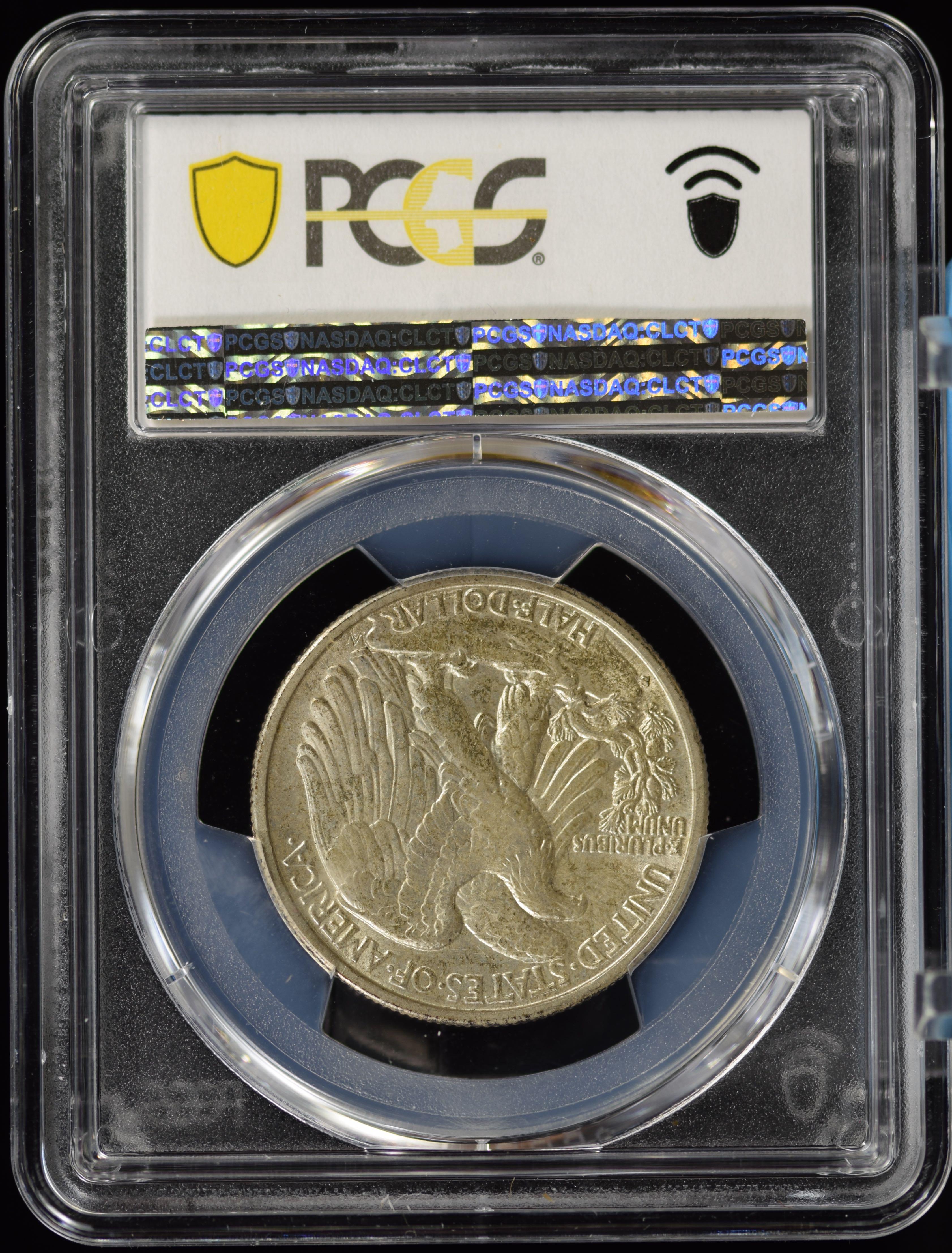 1928-S Walking Half Dollar PCGS AU-58