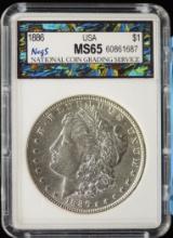 1886 Morgan Dollar NCGS MS65
