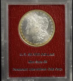 1878 8tf Morgan Dollar MS65 Paramount Coin Red Holder