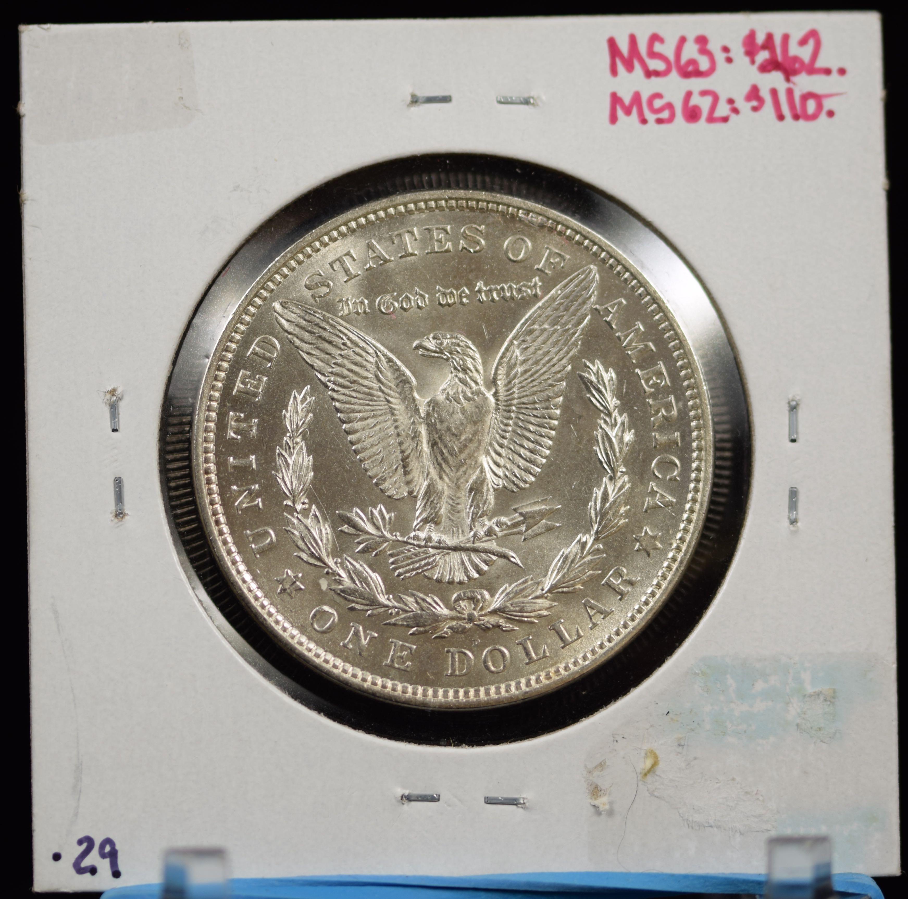 1921-D Morgan Dollar VAM1 GEM BU