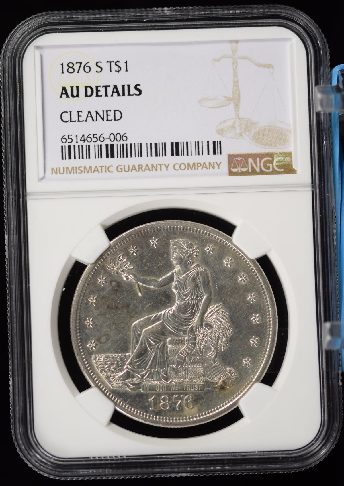1876-S Trade Dollar NGC AU Details