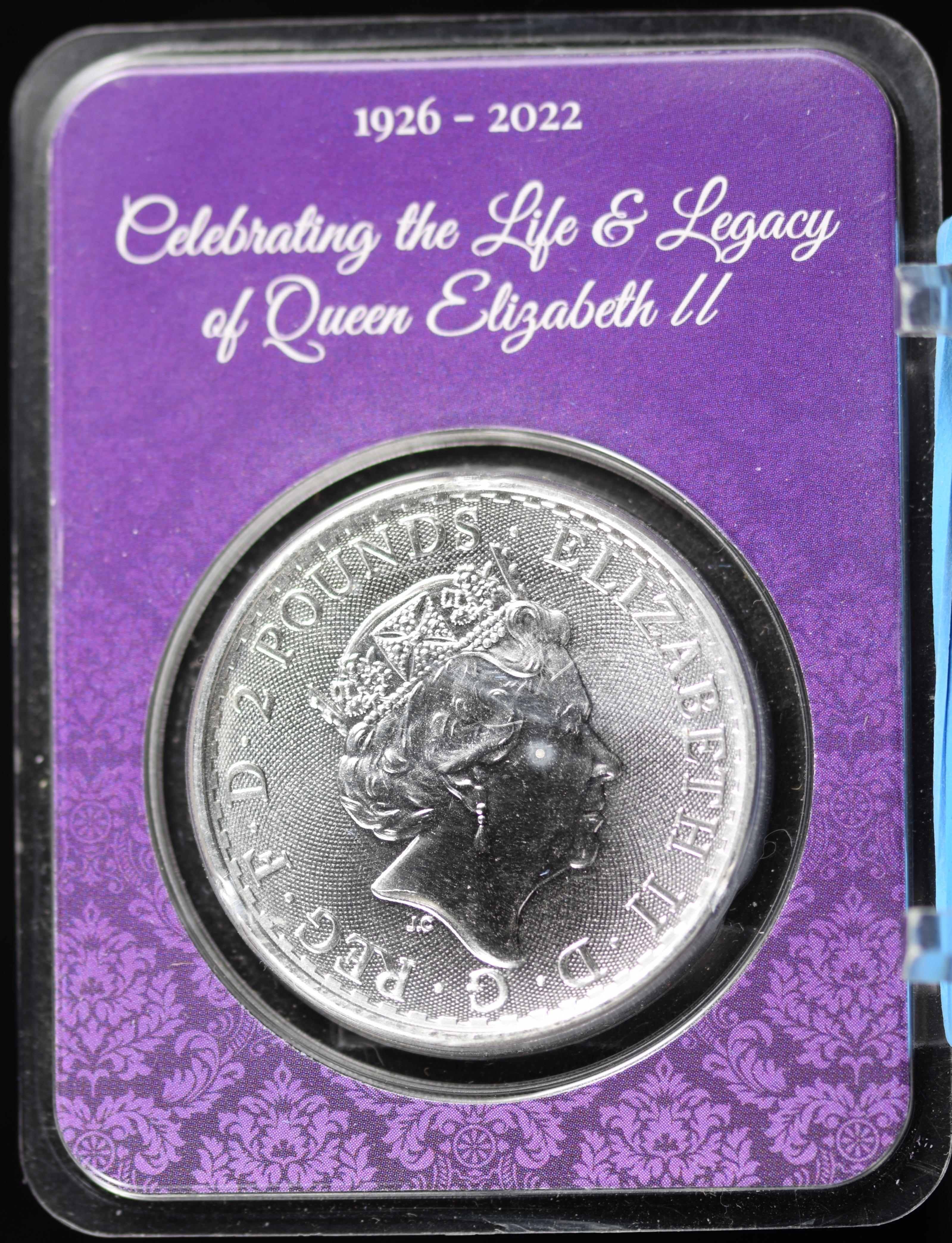2022 Britannia Queen Life of Elizabeth II 1 oz Silver