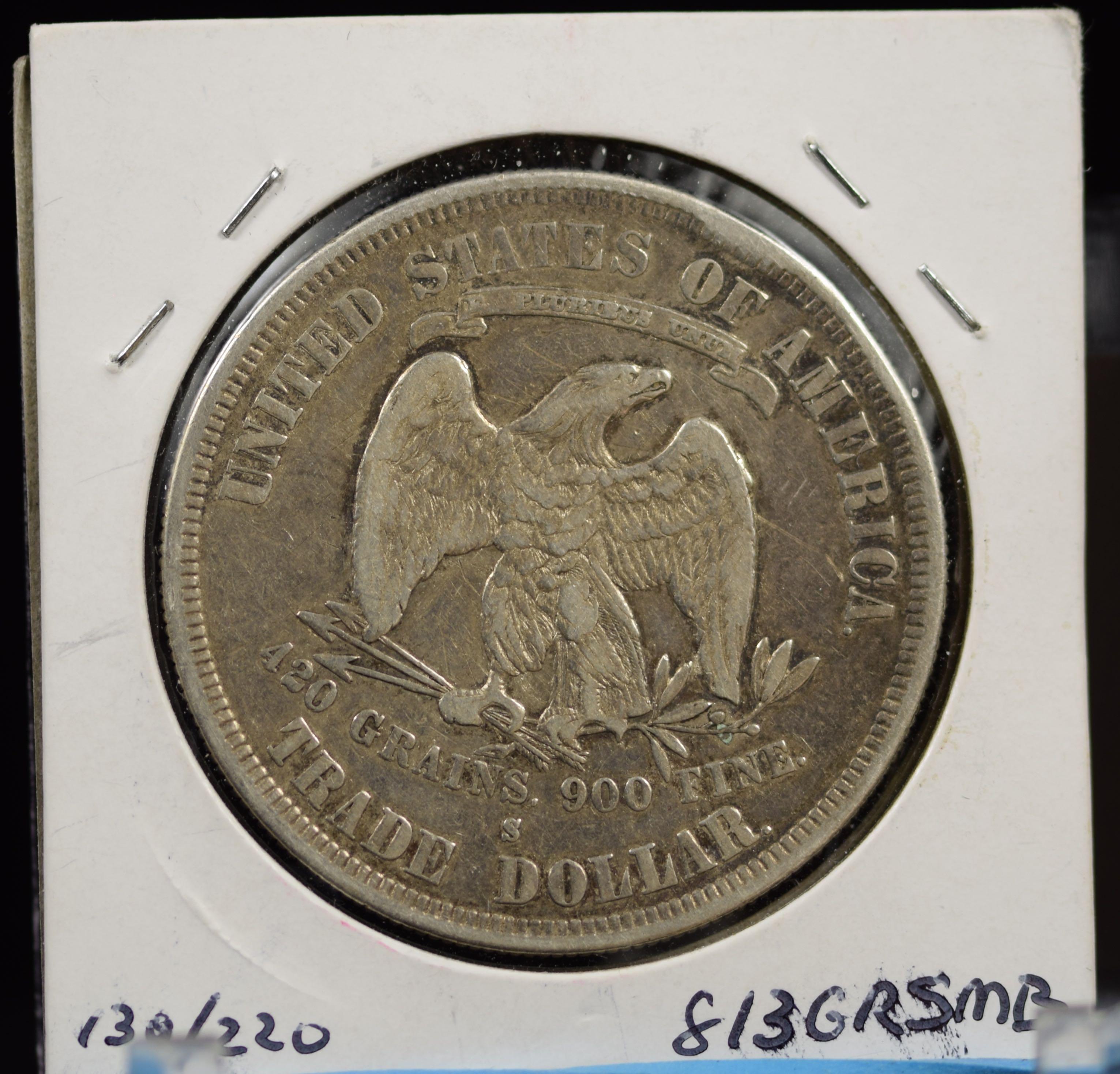 1878-S Trade Dollar VF30