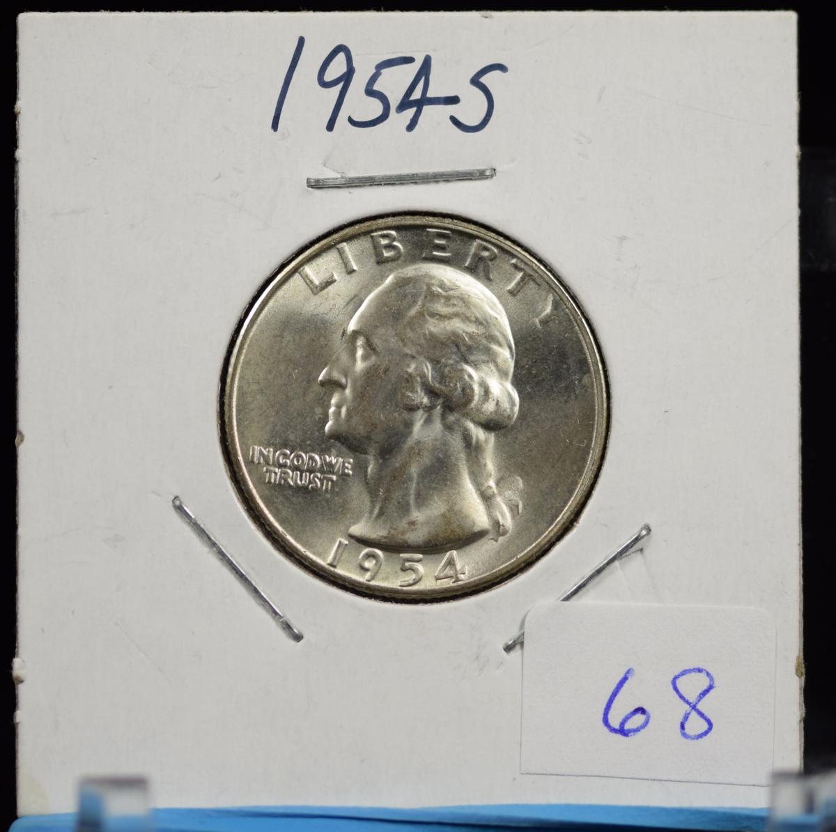 1954-S Washington Quarter GEM UNC