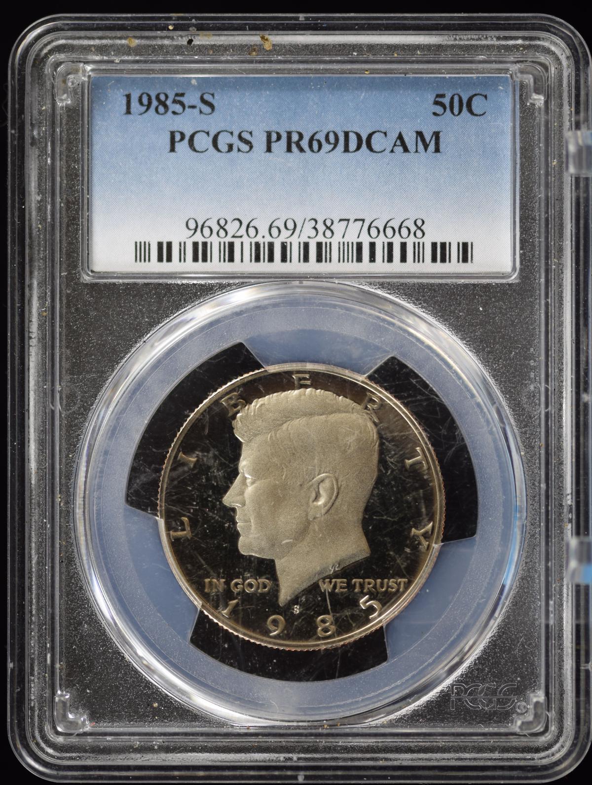 1985-S Kennedy Half Dollar PCGS PR-69 DCAM