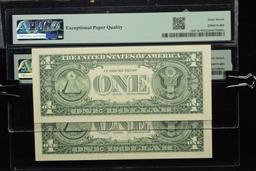 2 $1 Consecutive # Stars FRN Dallas PMG67EPQ F19