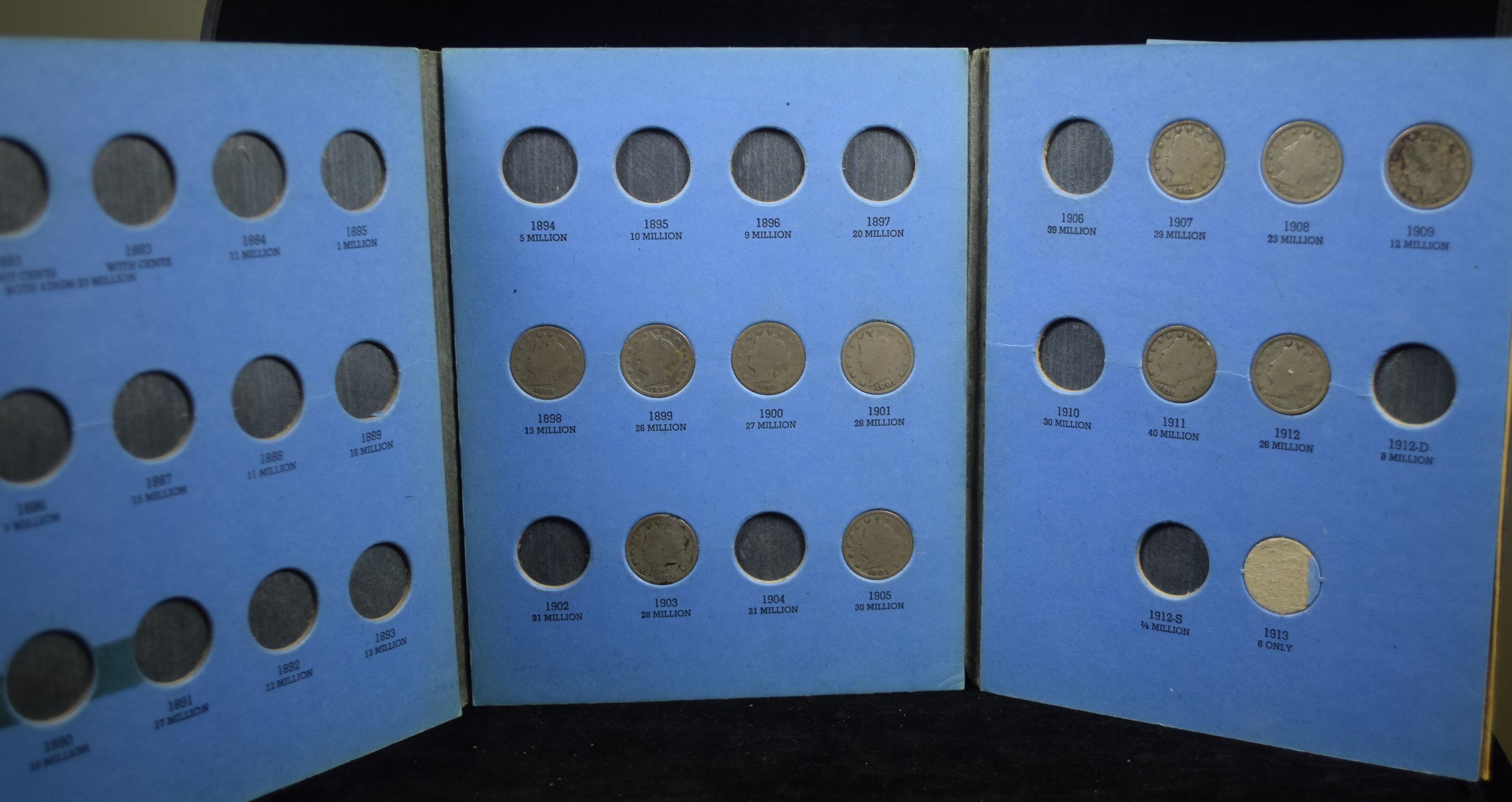 Album Liberty Head Nickels 12 pieces